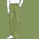 olive-green pants image